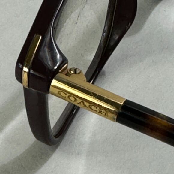 Coach Eyeglasses Frames Only HC 6077 - 5335 Dark Purple Tortoise 51 15 135 - Picture 4 of 10